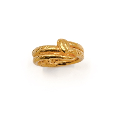 Schlangenring (zweifach gewunden) | R13 - Gold